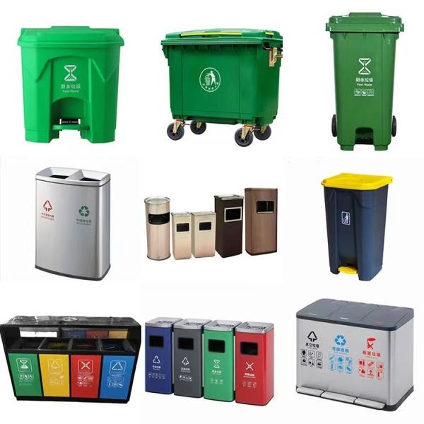 Cans Storage Sheds Plastic Folding Office 250l Step Black Grey 13 Gallon Garbage Round Lid Outdoor Trash Can