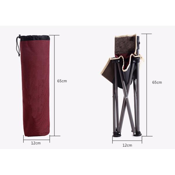 Oxford Cloth Portable Folding Chair , Red / Green Portable Fishing Chair