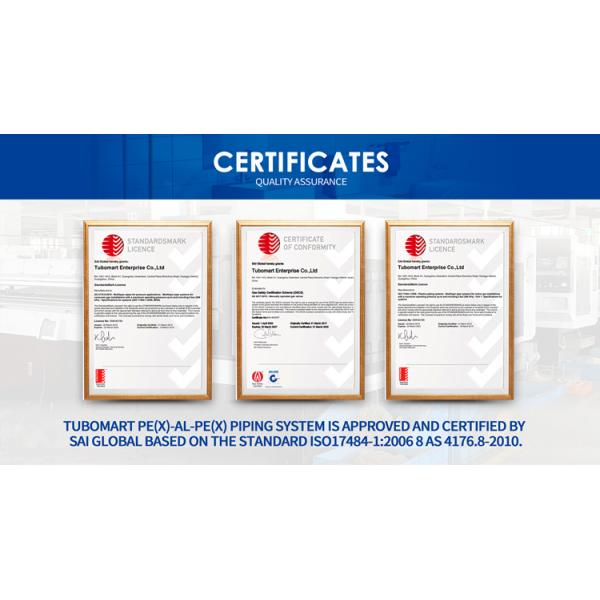 Медь GAS PEX AL PEX Трубные прессовые фитинги Для OEM настройки ISO сертифицированный OEM