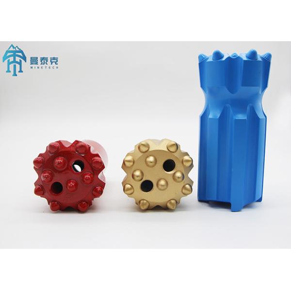80mm Ballistic Carbide Shape Retract Button Bit with T45 Threaded for Blasting and CNC Milling