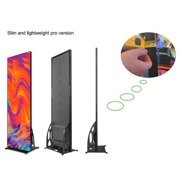 Flat Led Poster Screen P2.5 3840Hz Smart Control Wifi 3/4G Mobile Phone APP