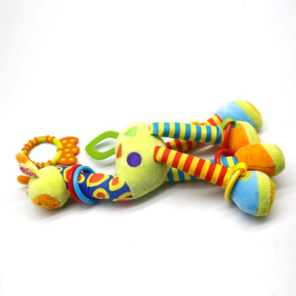 CE 37*12cm Plush Rattles Baby Toys For 3 6 9 12 Months