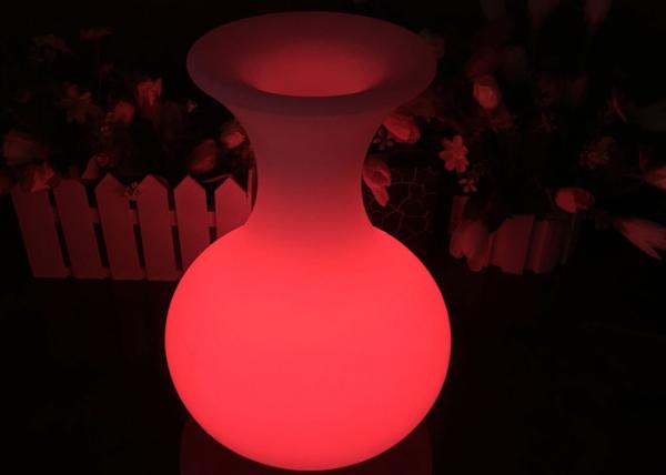 Potenciômetros de flor recarregáveis do diodo emissor de luz do vaso da iluminação para o serviço de tabela, mudança de 16 cores