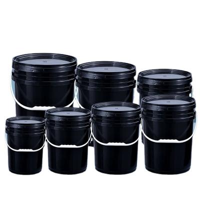 1-10 litros de brinquedos transparentes para crianças embalagem balde de praia de plástico PP com tampa e alça