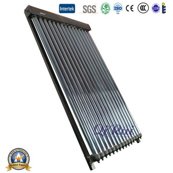 Glass Material Solar Keymark Copper Channel Heat Pipe Solar Collector for Efficiency