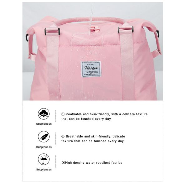 Women'S High Quality Customized Large Capacity Foldable Sports Fitness Wet And Dry Waterproof Travel Bag