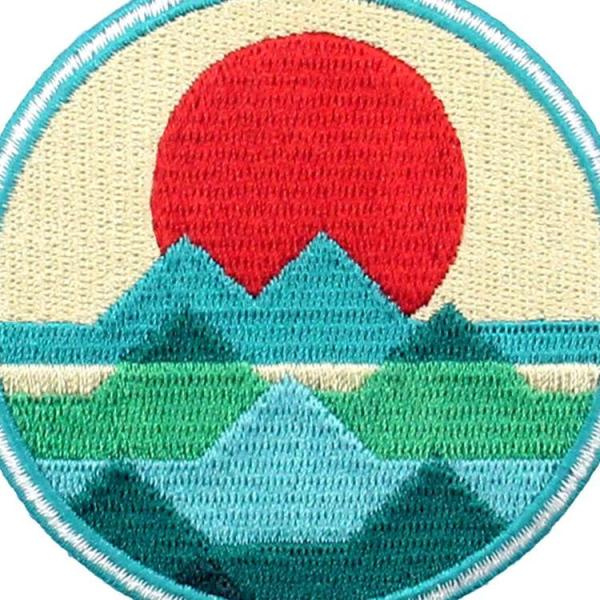3in Polyester Merrow Custom Iron On Patches For Clothes Vest Hats