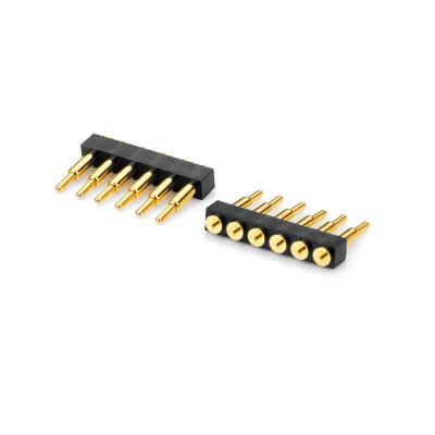 4 Pin Dual Row Male Spring Loaded Header Pins Straight Dip