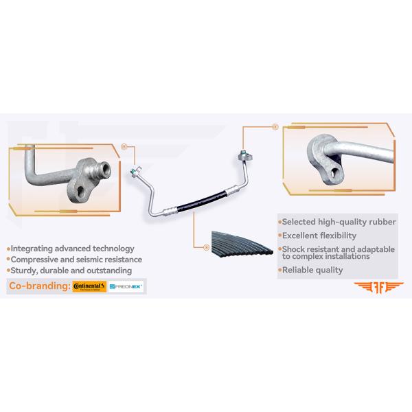 6G9119D567AC Galaxy Mondeo 2.0L Automotive Air Conditioning Tubing For 06-14 Ford