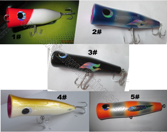 new style12cm/10g,16cm/150g,120cm/180g  many colors choice Wooden popper fishing lure