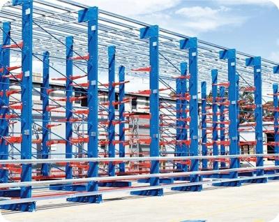 Medium Duty Cantilever Racking System Q235B Steel Industrial Cantilever Racks