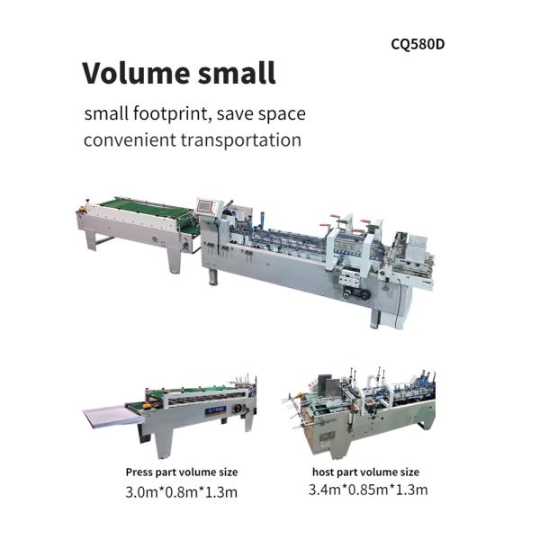 Папка клея для наклеивания и складывания коробки вмещает бумажный материал различных размеров