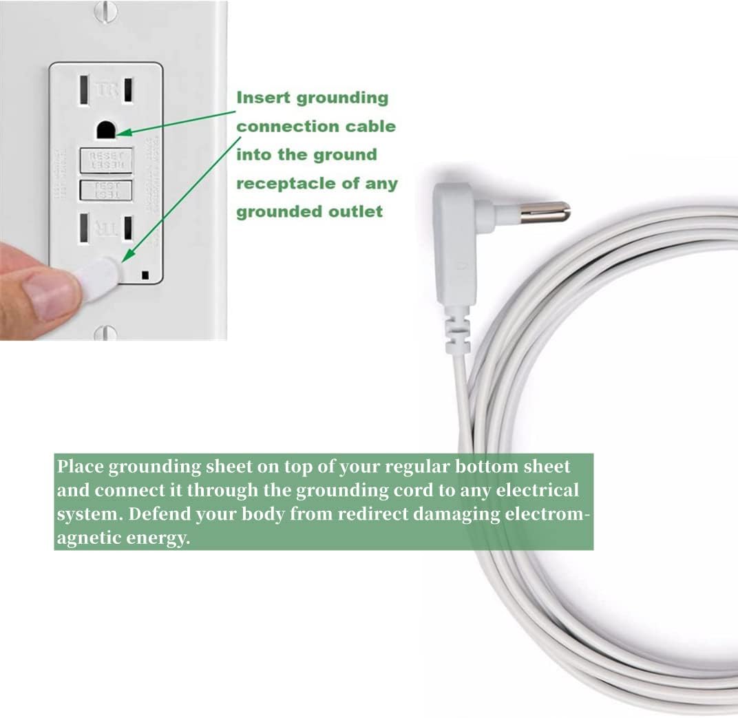 Customize Grounding ESD 15ft Pu Grounding Wire Cord for Anti-Static Bed Sheet Yoga Mat Mouse Pad