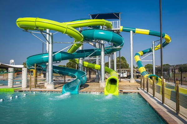 Outdoor Park Swimming Pool Tube Fiberglass Water Slide Parts Play Equipment