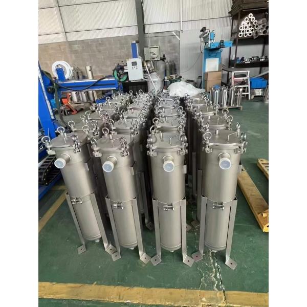 304 / 316 Stainless Steel Bag Filter Housing Industrial Water Hepa Filters