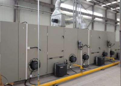 máquina de revestimento de Stenter do trilho da entrada de 6m, ar quente Stenter com a T-tubulação da combustão do gás