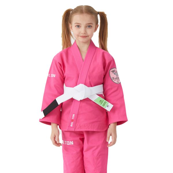 OEM 100% Cotton 380GSM Pearl Weave BJJ Kimono Brazilian Jiu Jitsu Gi for Children