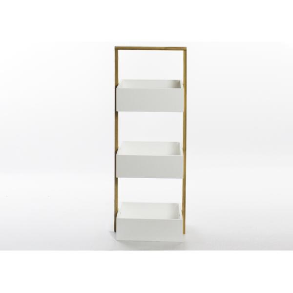 3 Tier Height 67mm Width 18cm Bamboo Bathroom Storage Shelf