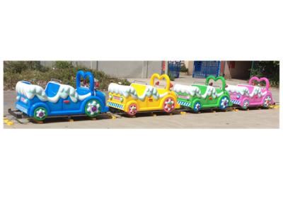 16 People Kiddie Train Rides 40 M Steel Railway Track 4 Carriages