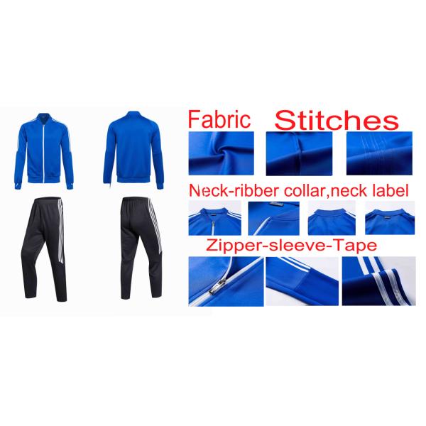 Drop shipping New autumn and winter stand neck can customize mens tracksuit