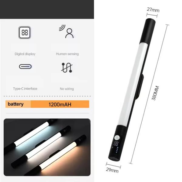 Long Strip LED Motion Sensor Wardrobe Light 3000K 4500K 6000K Magnetic Installation