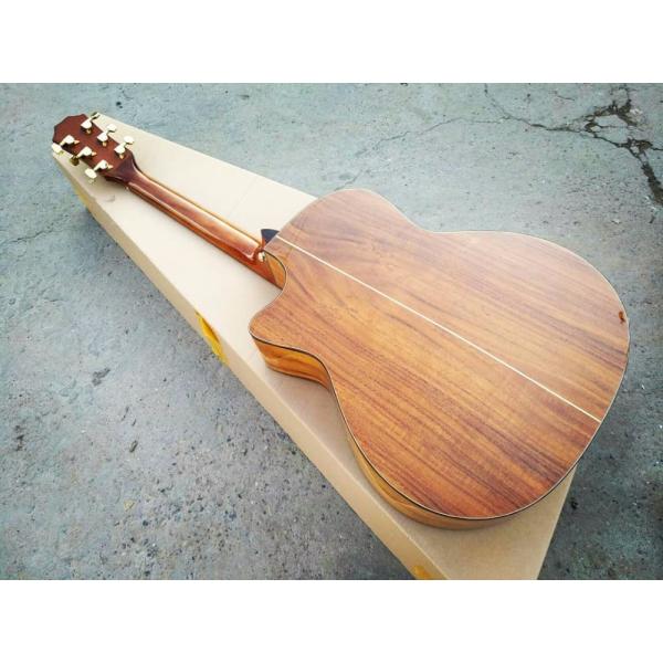 Custom shop guitar simulator sound single cut AAA koa acoustic electric guitar nice folk guitar