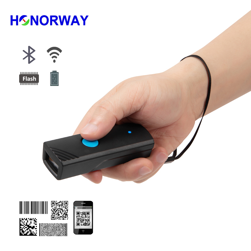 Highly Cost Effective 1D 2D QR Portable Barcode Scanner with Bluetooth&2.4G Wireless Compatible Windows Android IOS