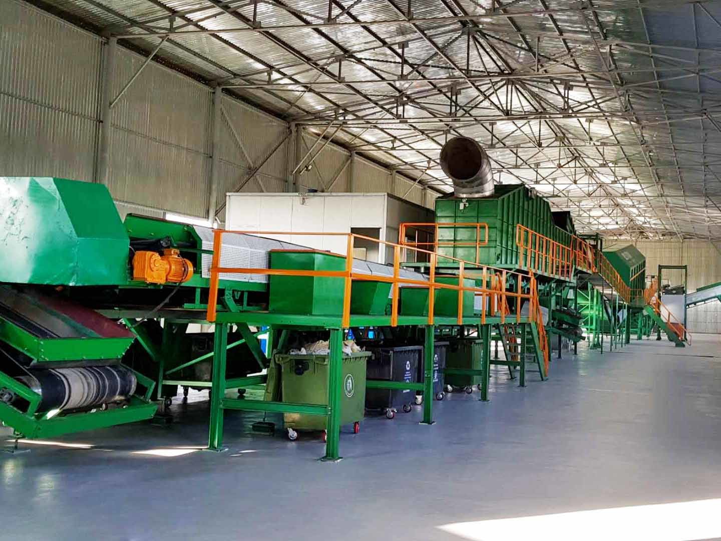 RDF Переработка сортировки упаковки обертки картонные отходы завод