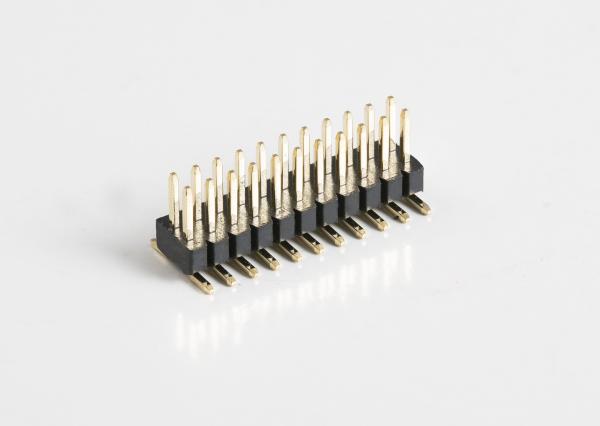 Custom 2.54mm Pitch Pin Header Connector Dual Row 20 Pin 80 Pin Straight Dip