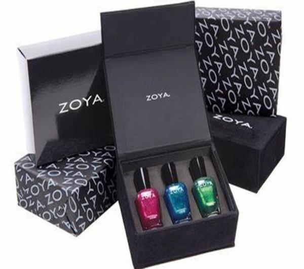 nail polish hinged packaging box  book shape nail polish gift box fingernail packaging box