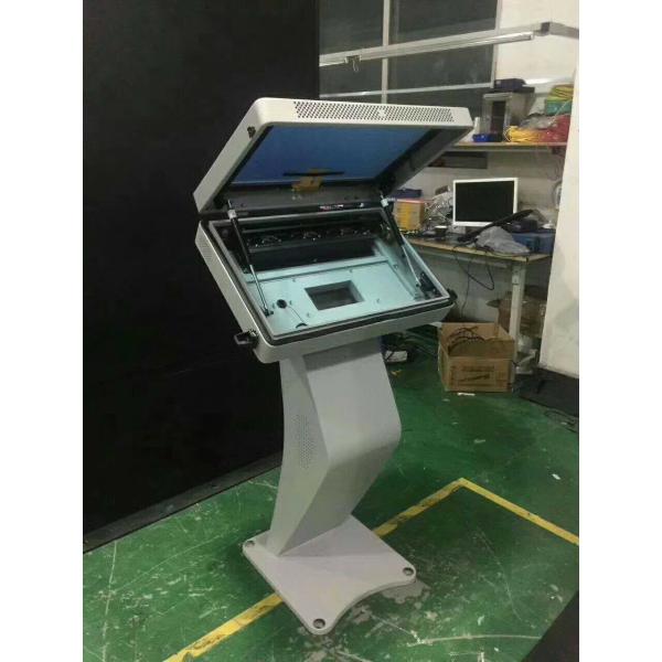 Estação de ônibus que anuncia a energia clara inteligente da economia do sistema do quiosque exterior do tela táctil