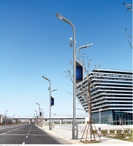 micro 5g de détection intelligent de rayonnement de tige d'éclairage de route de