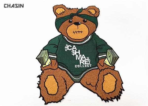Ferro feito sob encomenda - em suportar o tamanho de Logo Clothing Embroidery Patches Large do urso