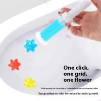 Creative Disposable Flower Gel Deodorizer Fresh Fragrance Bathroom Air Freshener Toilet Gel