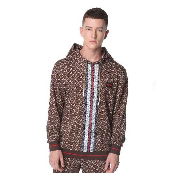 Regular Sleeve Hooded Collar Cotton Sweatshirt And Sweatpant Sets Custom Logo
