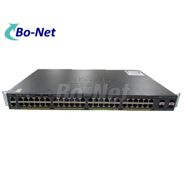 Cisco Original 48 Ports Gigabit Ethernet POE + 4 x Gigabit SFP Switches WS-C2960X-48FPS-L