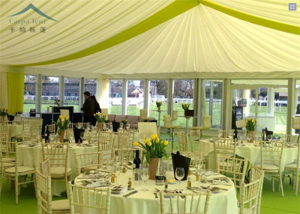 Permanently Installed Glass Wall Tents Clear   For High Grade Events