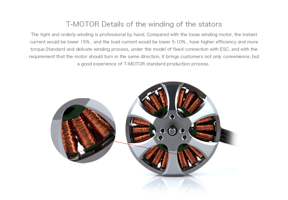 MN5212 T-MOTOR KV340 420 Ultralight Professional Heavy Lift RC Drone Helicopter Engines Metal And Lipo Material Parts