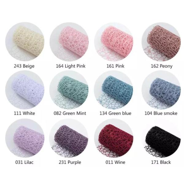 Waterproof Spider Mesh Eco Friendly Florist Wrapping Paper Roll 50cm*5Y