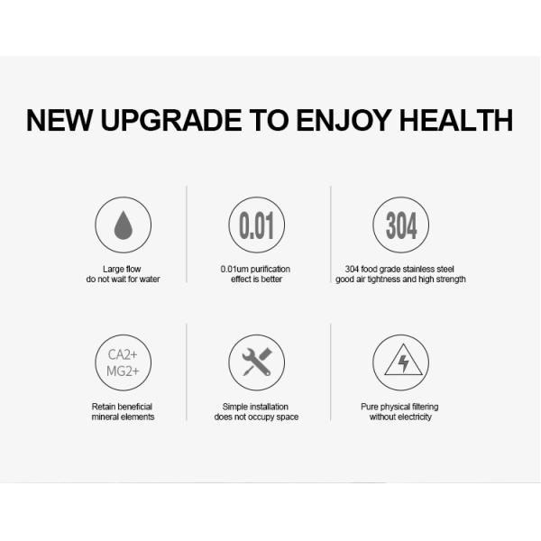 5000Liters/Hour Stainless Steel Whole House Water Filter Ultrafiltration UF Water Purifier