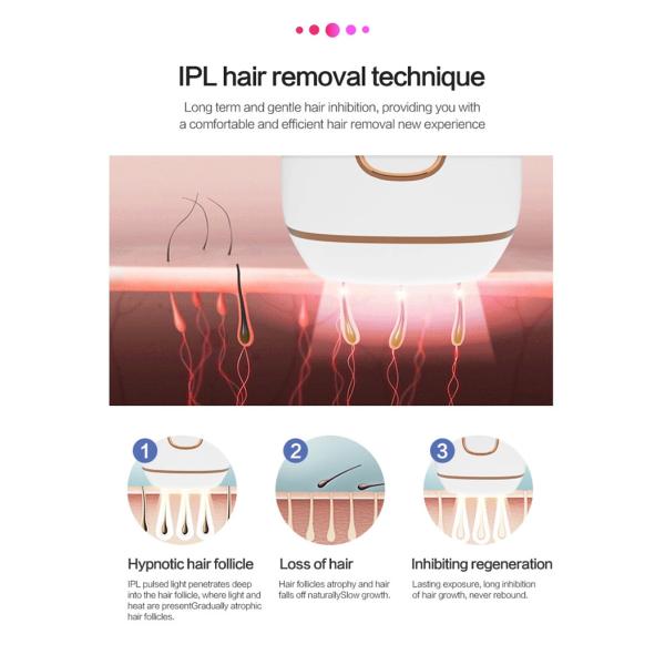 Handheld 900nm 220V 2.6A IPL Hair Removal Epilator