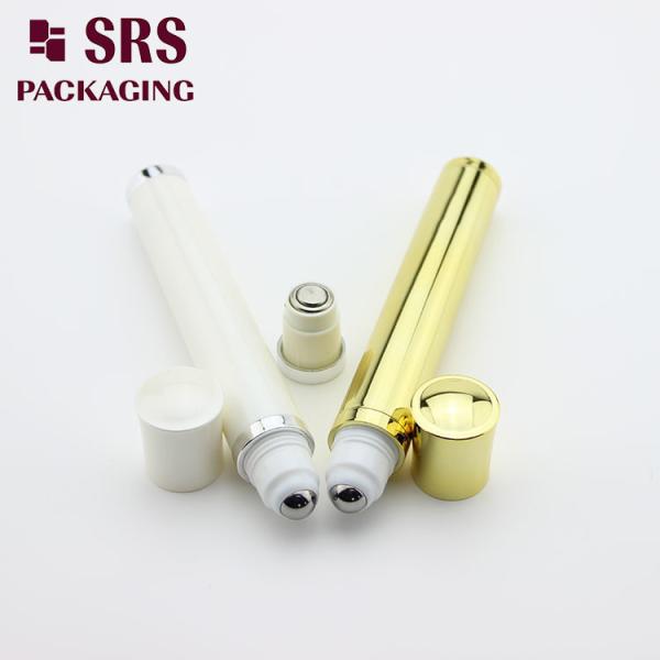 Luxury Vibrating 10ML Roll on Bottle , No Leakage Eye Cream Applicator Cosmetic Bottle