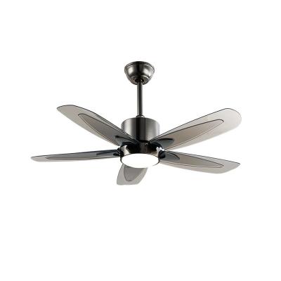 Fábrica Mayorista Moderna Minimalista Tricolor ABS Industrial Ventilador Colgante Luz Gran Viento Motor AC Control Remoto Hierro Para Sala de Estar Comedor LED