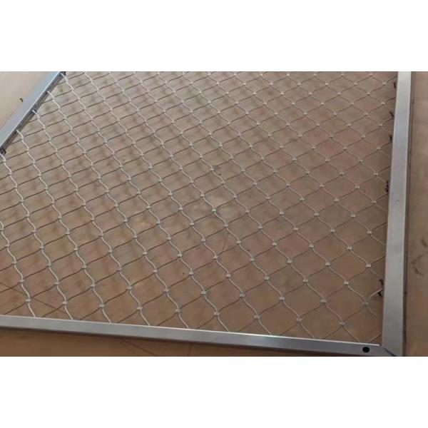 7*7cm 動物園の鳥居網 結び付きのステンレス鋼ケーブル網