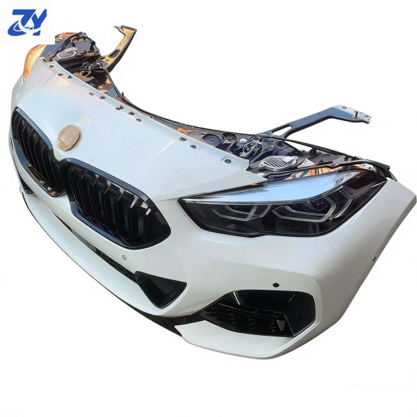 High Quality Used Body Kit Front Bumper Assembly with Grille Radiator Fan Parking Sensors and Headlights for BMW 2 Series F44