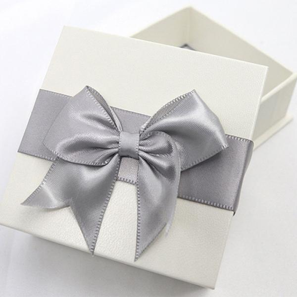 Gathe Custom Caixas de jóias de papelão branco para anel pulseira brincalhão colarinho caixa