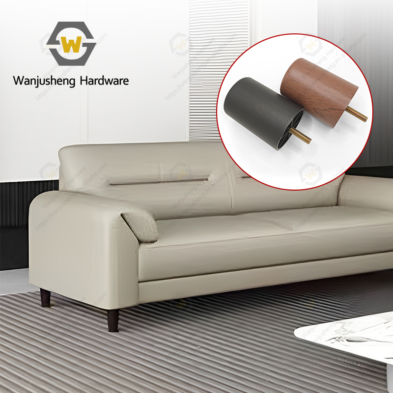 Round Plastic Feet with Screws Sofa Feet Accessories Furniture Feet