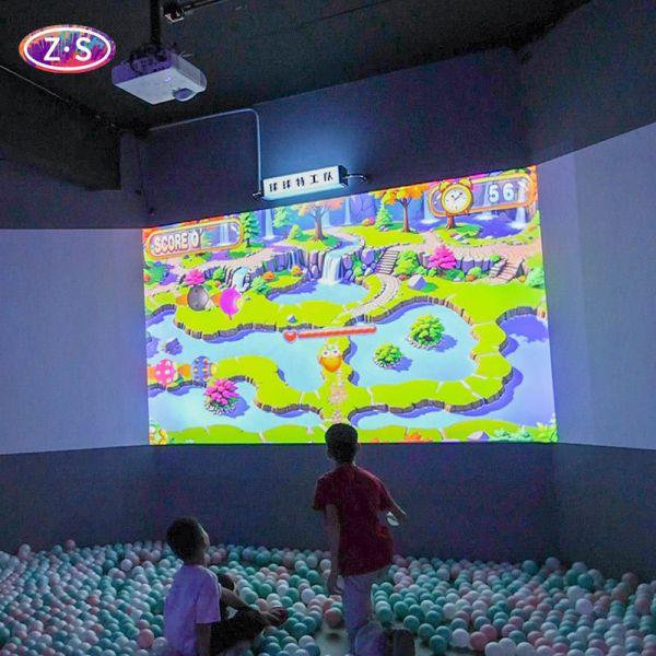 Magic Interactive Wall Projection Games Dynamic Immersive Ball-throwing Display