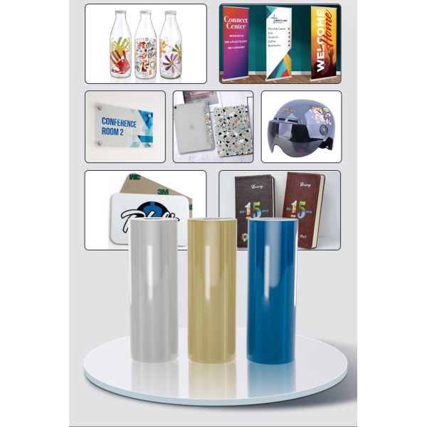 FCOLOR Wholesale Custom AB Cold Film Printing DIY logo Transfer on Glass & Film UV DTF Sticker