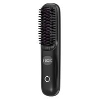 Personal Care Hair Dryer Electric Brush Hot Air Comb Heat USB Wireless Rechargeable Hair Straightener Brush